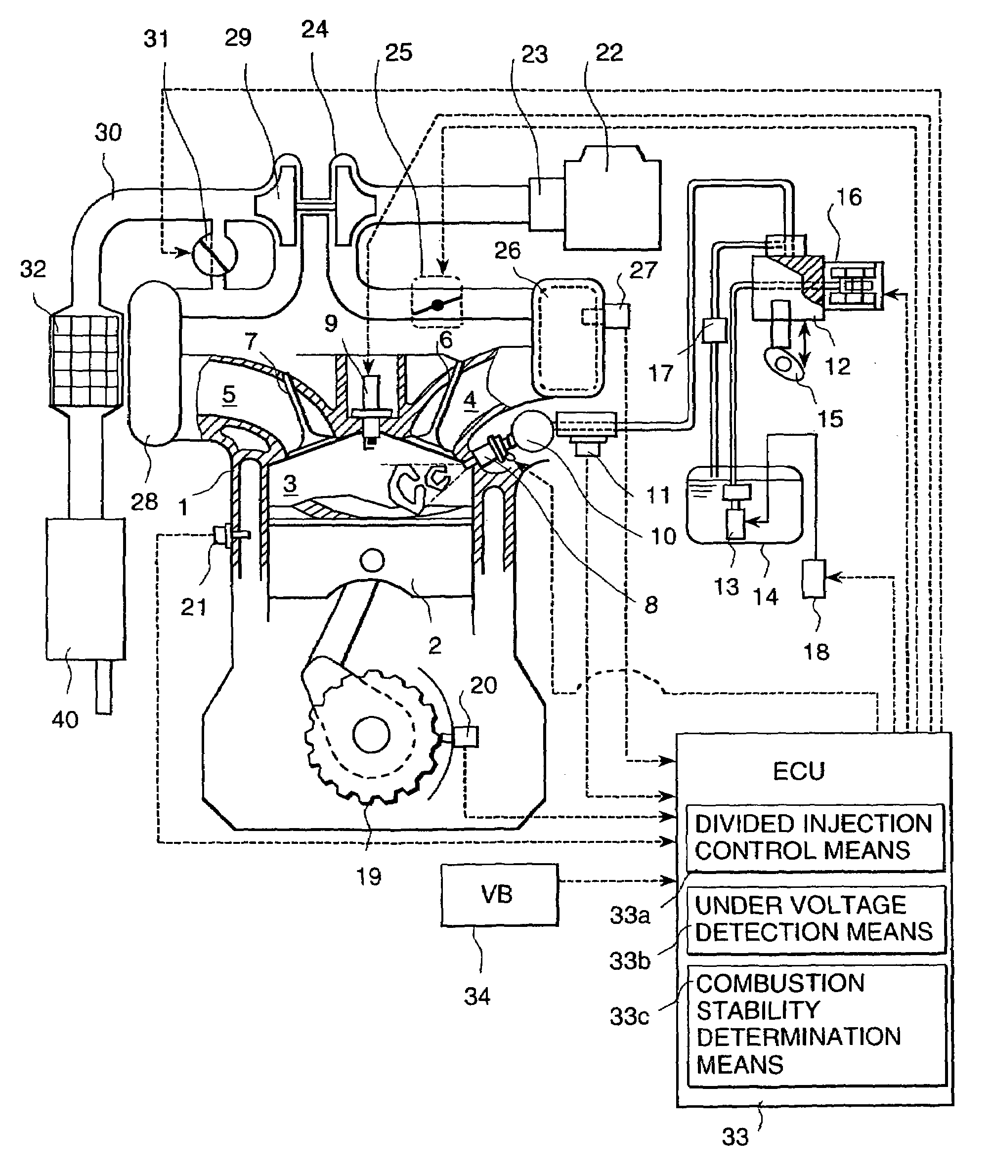 Internal combustion engine and fuel injection control device therefor