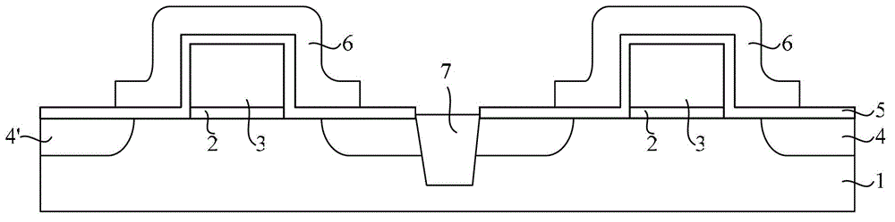 Electrically erasable programmable read-only memory (EEPROM) storage array structure and method for producing same