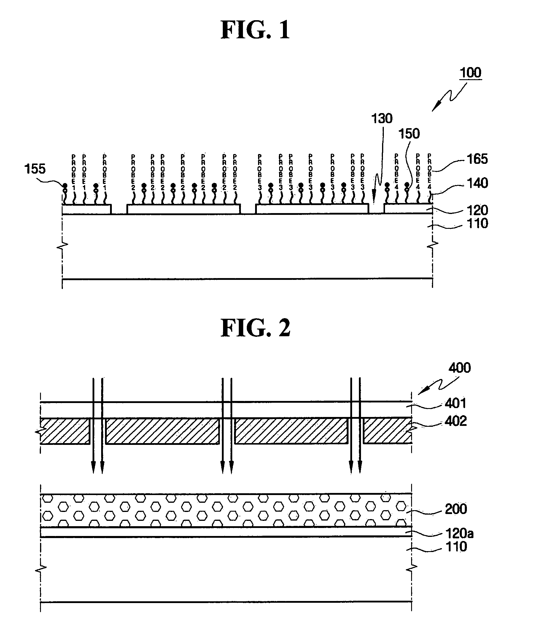 Method of manufacturing a microarray