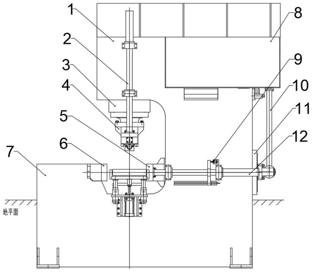 Steel rail multidirectional straightening hydraulic machine and complete device