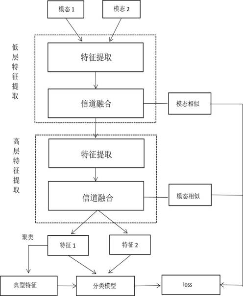 Multimodal image fusion classification method and system based on adversarial complementary features