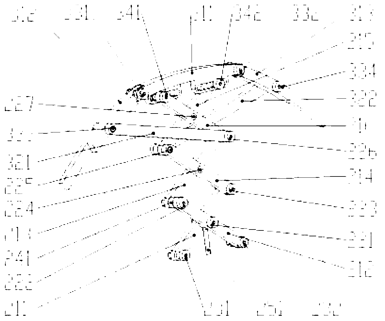 Telescopic deformation wheel device