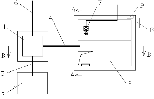 Rainwater flow discarding device