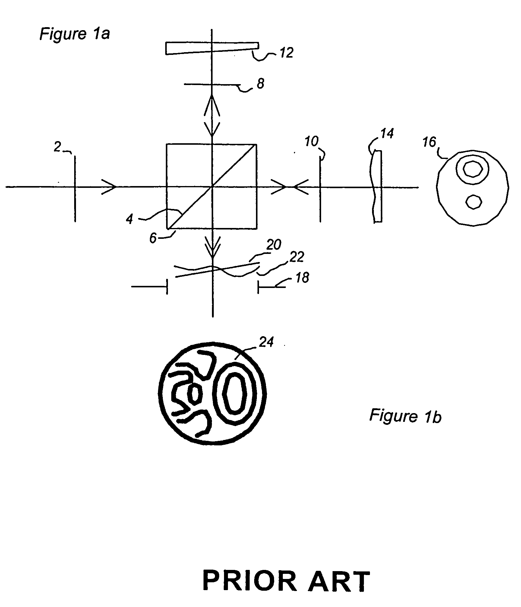 Fiber optic scanning interferometer using a polarization splitting coupler