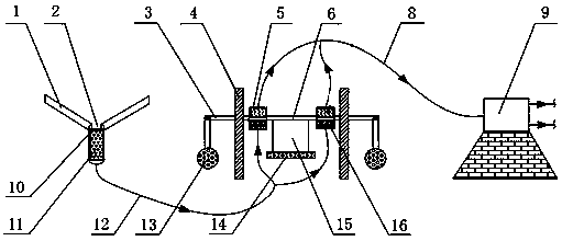 A floating garbage collection device driven by waves