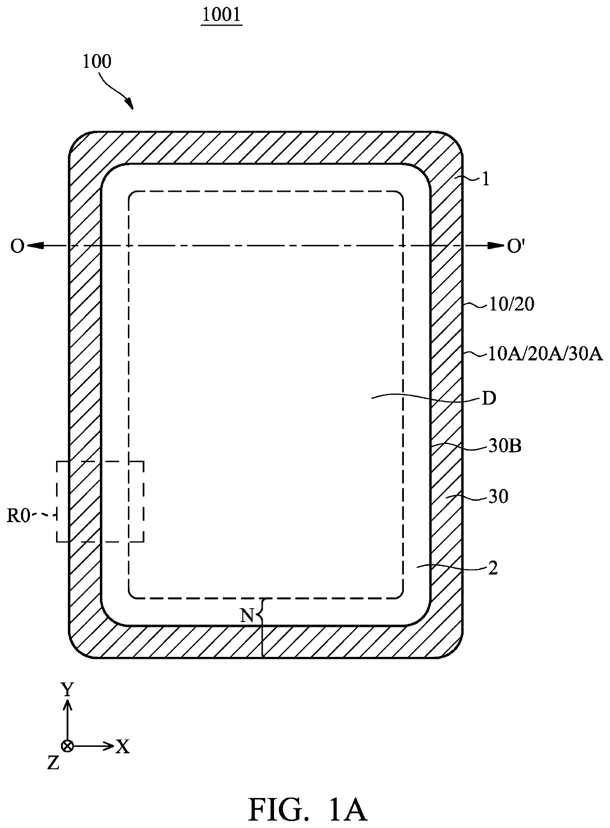 Sealing structure and an electronic device having the same