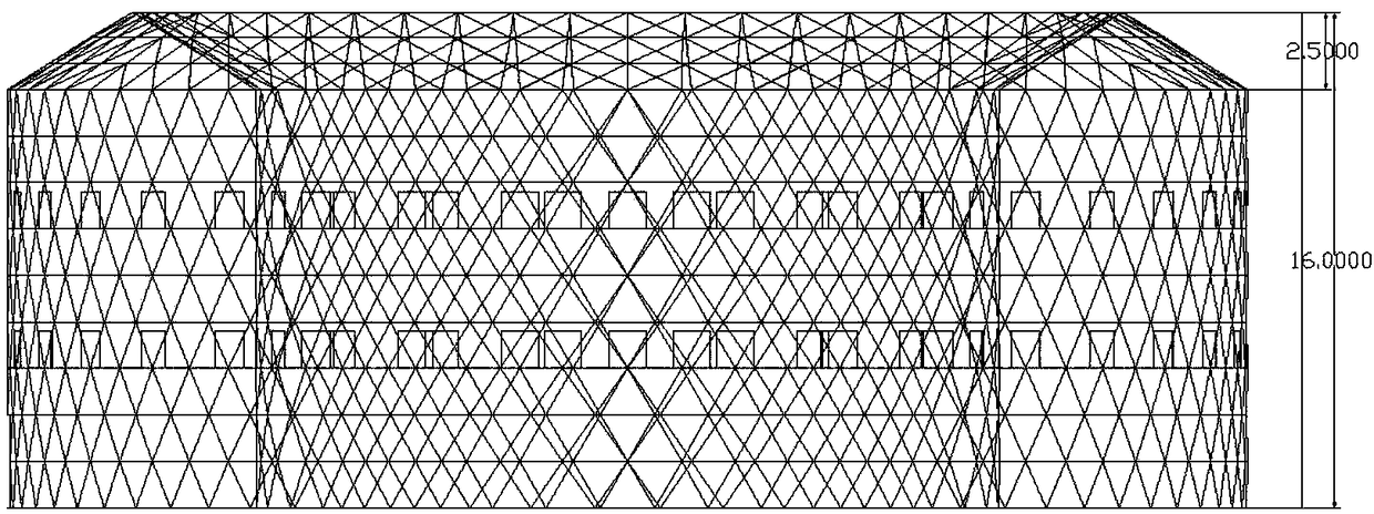 Construction method of earthen-building three-dimensional multi-floor greenhouse