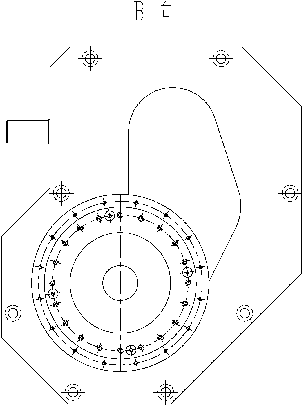 Gear speed reducer for combined type copper pipe coil drawing machine