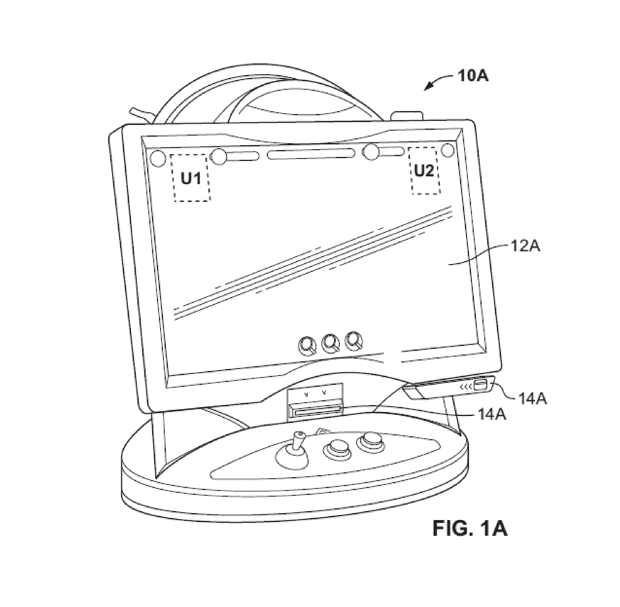 Portable hand held controller for amusement device