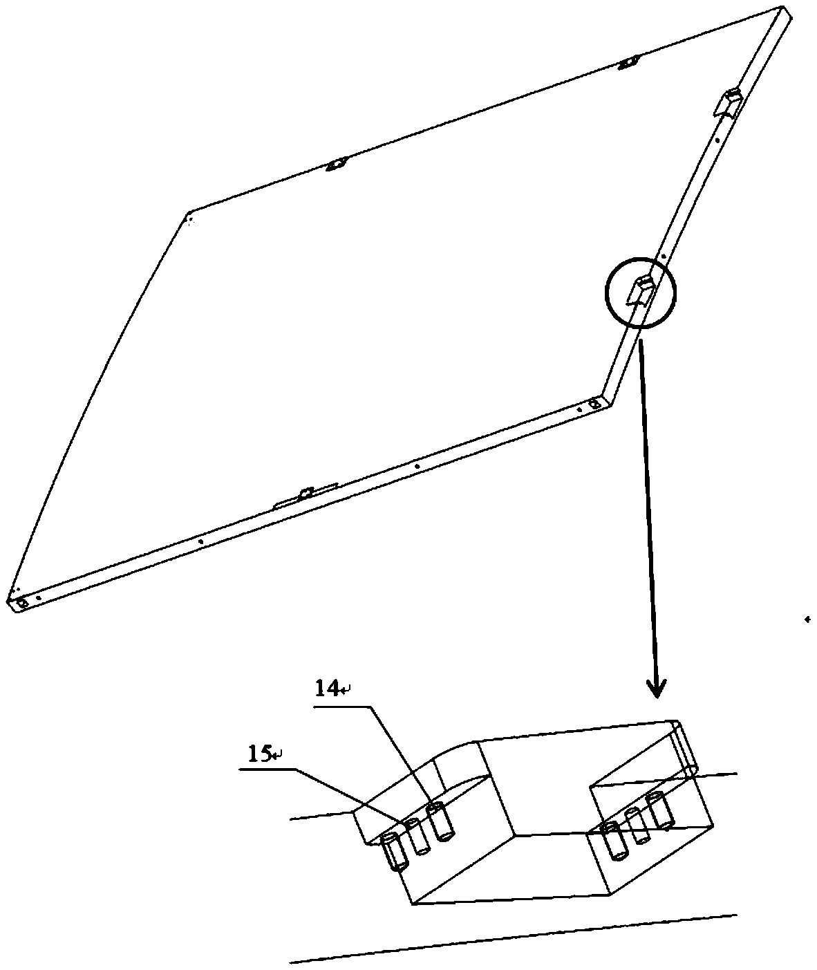 Locker capable of achieving multi-module self-adaption and high precision of antenna