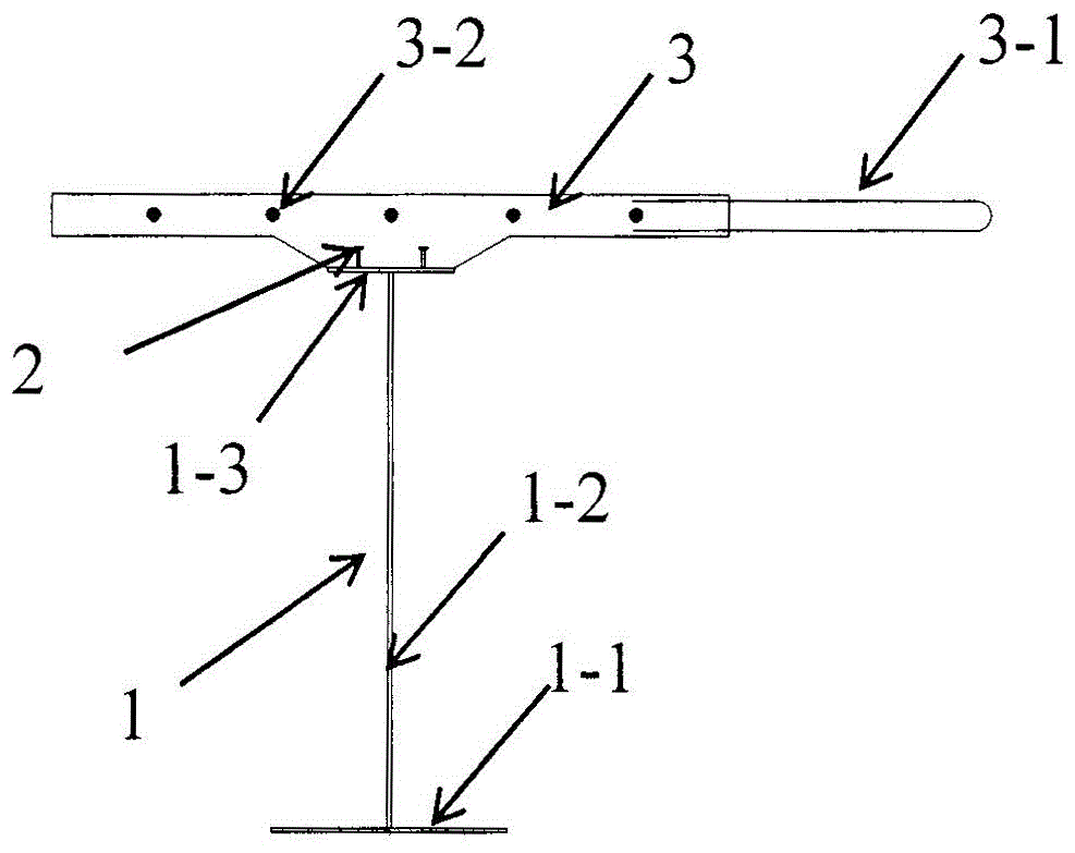 Prefabricated steel-concrete composite T-beam with corrugated steel web and its construction method