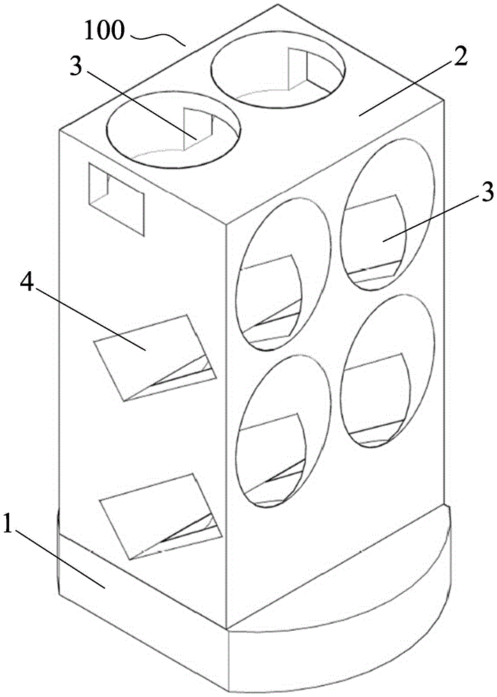 Solvent bottle placement device