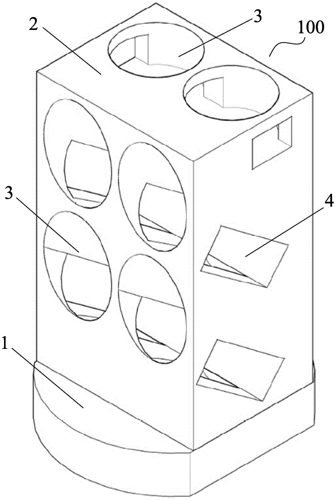 Solvent bottle placement device