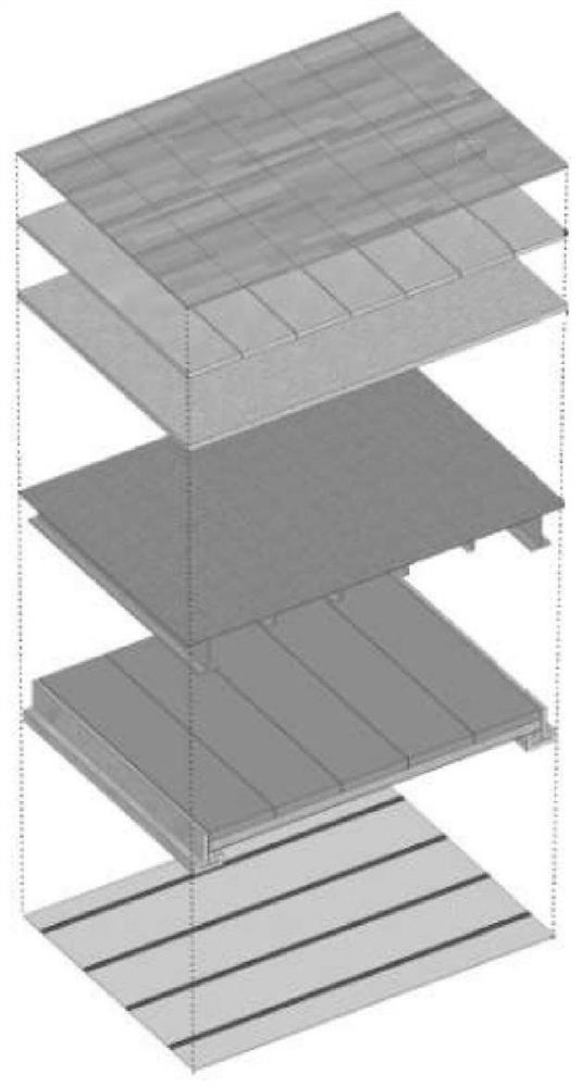 A prefabricated building system of box plate steel structure