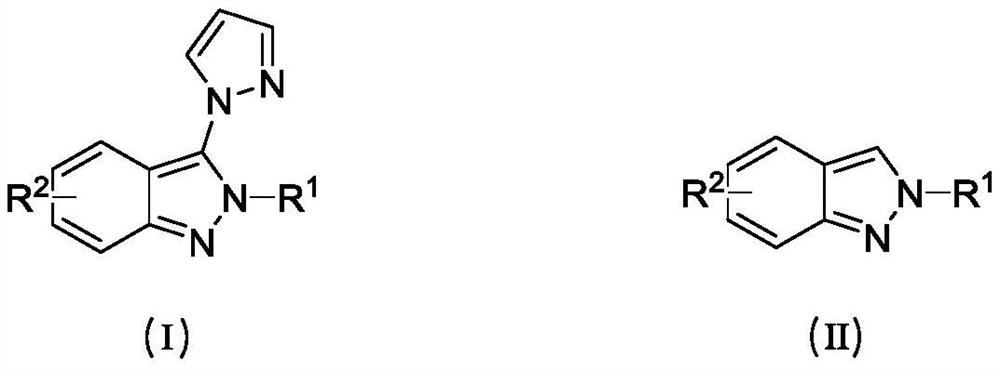 Method for green oxidation synthesis of N-substituted 2H-indazole compound