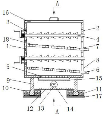 Efficient screening device for ceramic abrasive production and screening using method