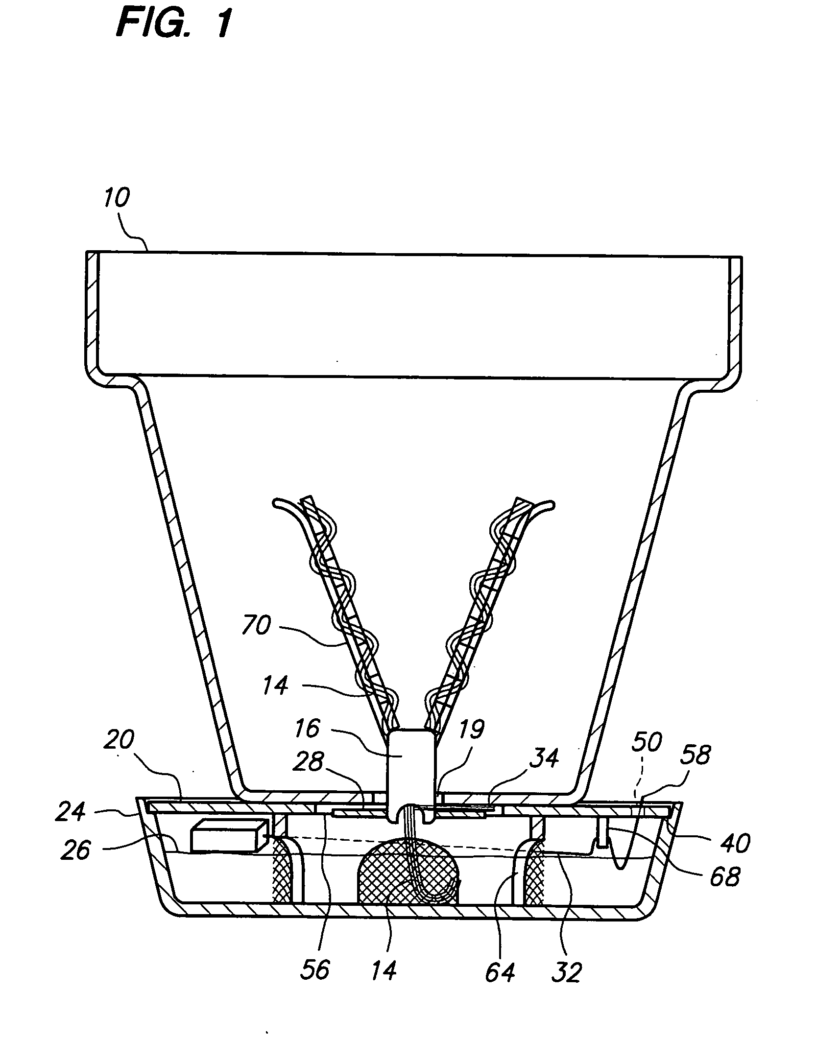 Potted plant watering system