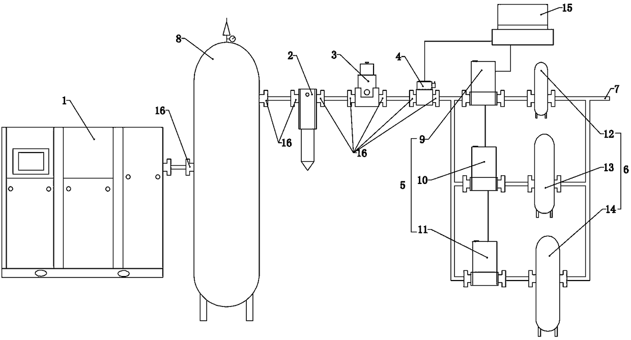 Electronic automatic verification device for soap film flow