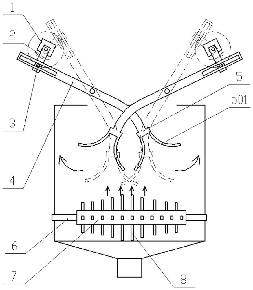 Concrete mixing device for water conservancy engineering