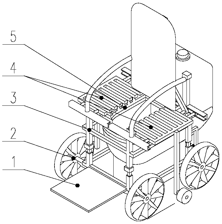 Mechanism for assisting urination and defecation of old people