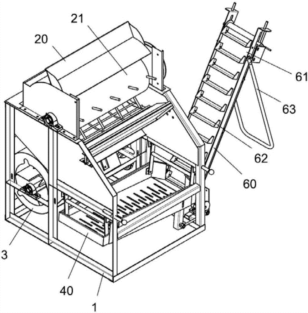 Peanut picking device