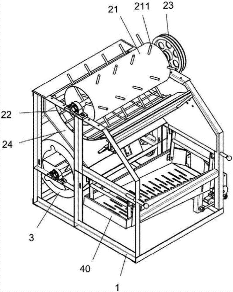 Peanut picking device