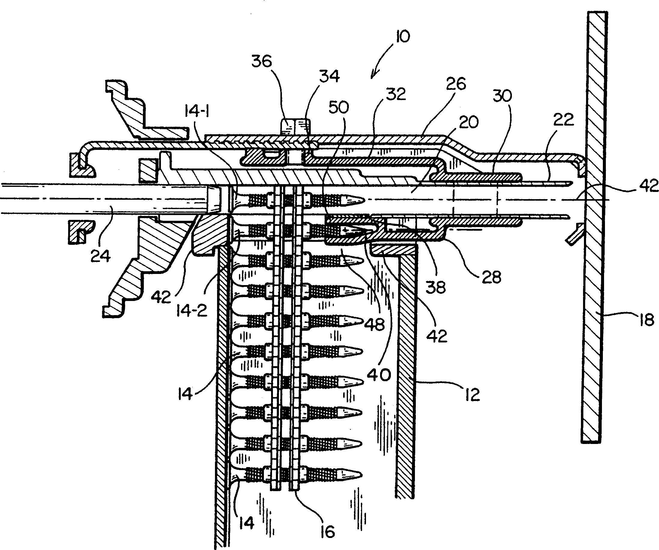 Telescopic supporter for driving tool of fastening component