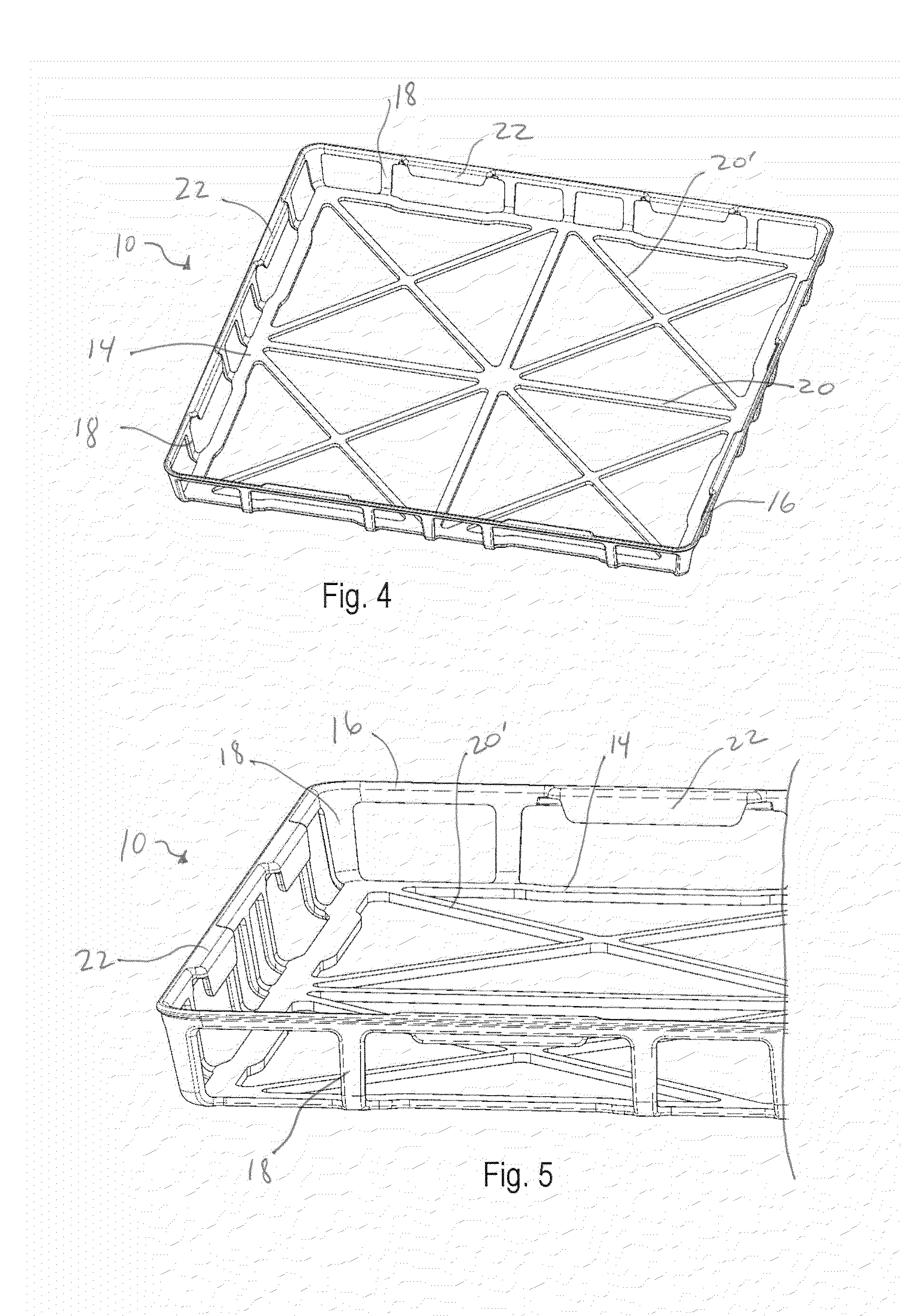 Cooking support with removable mesh insert