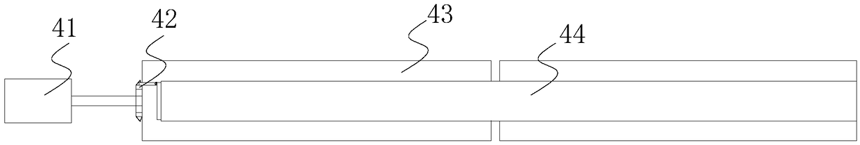 Self-stabilizing line graded transmission textile processing device