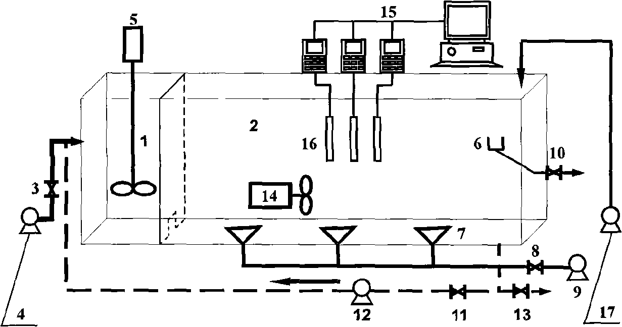 Process control device of CAST step-feed and further denitrification and method