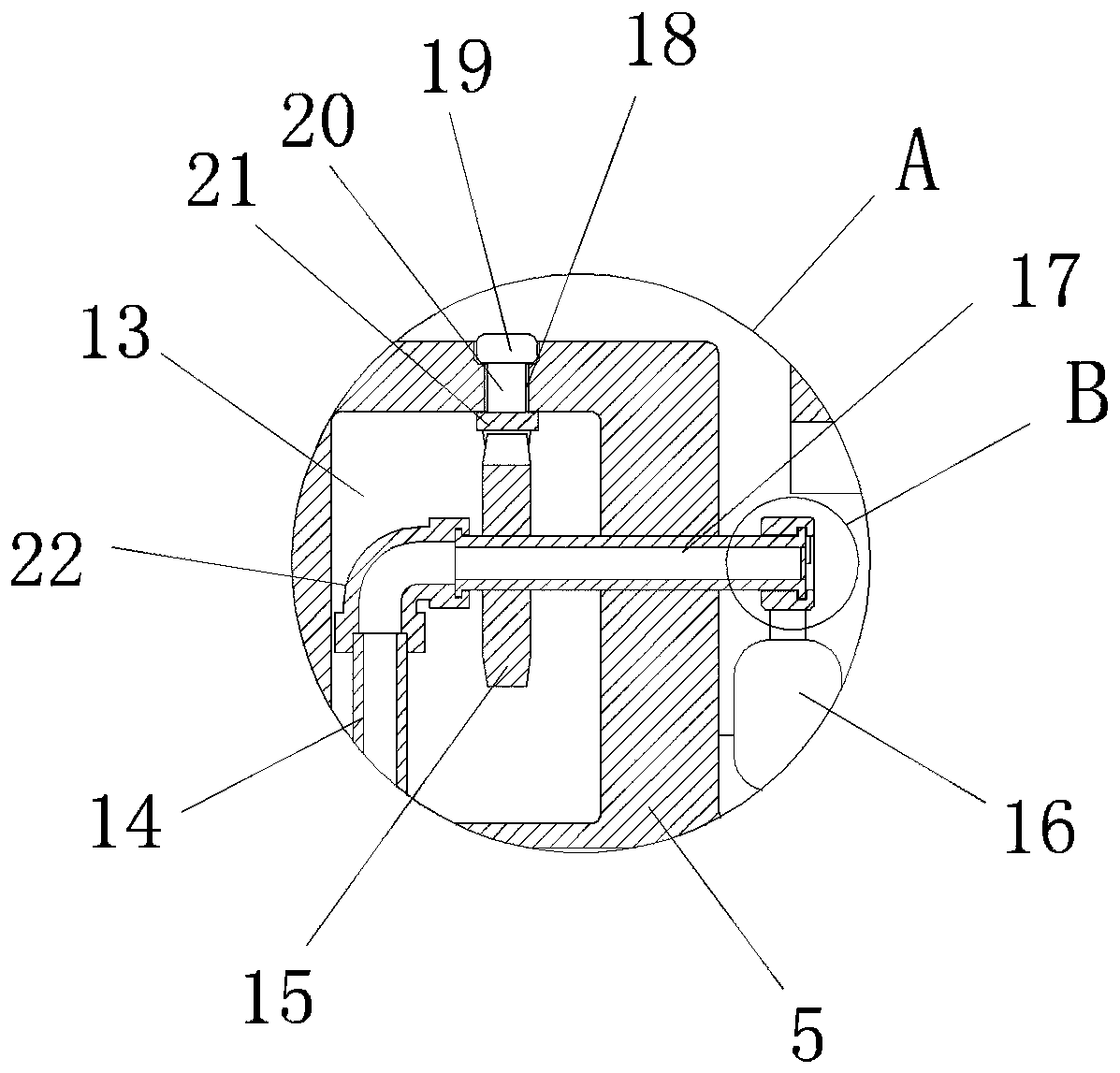 Efficient seedling raising device for euscaphis japonica