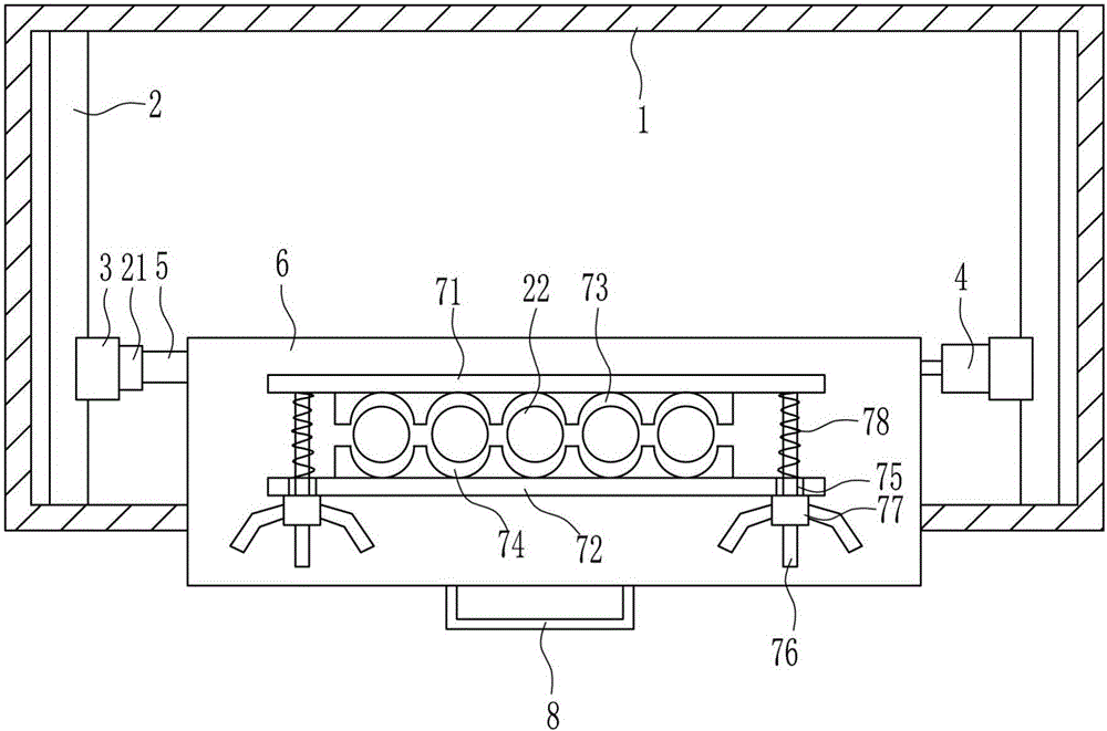 Test tube cleaning device for gene engineering