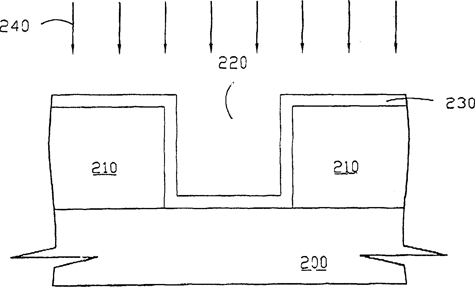 Method for generating blocking metal layer