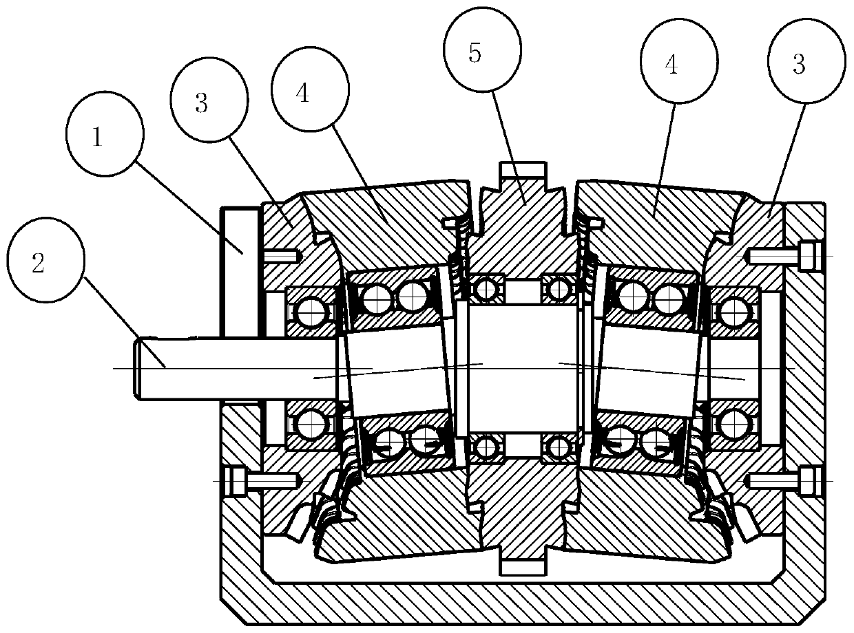 Symmetrical structure variable-speed transmission device