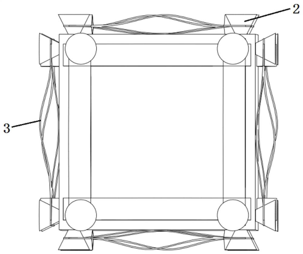 Shock absorption storage box for express delivery and adjustment method thereof