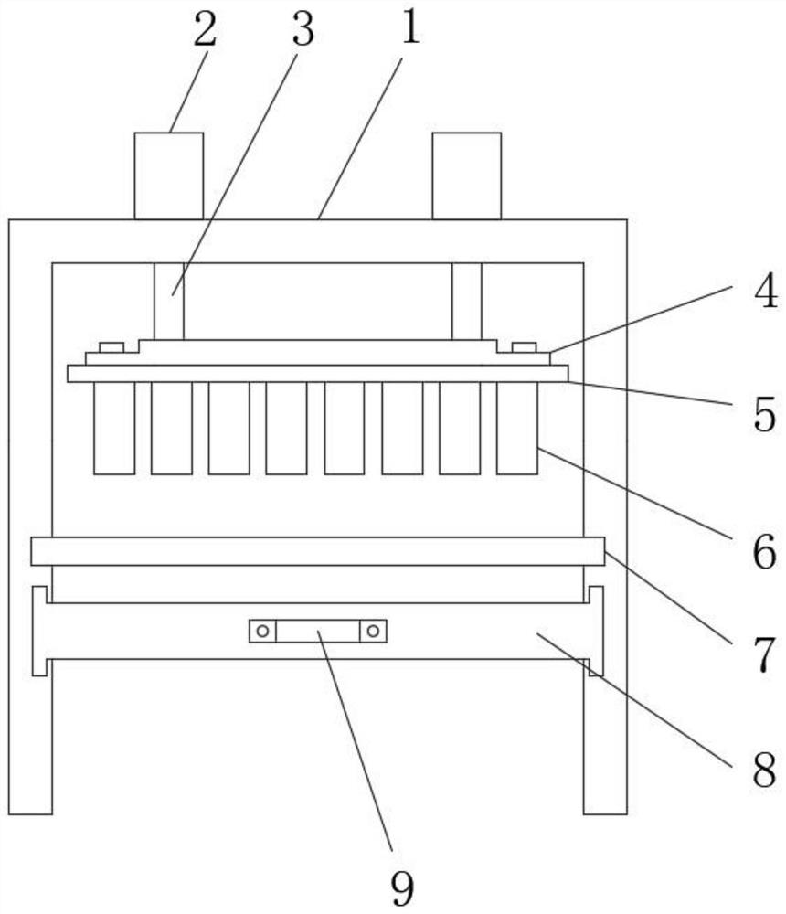 An aerated concrete block cutting device