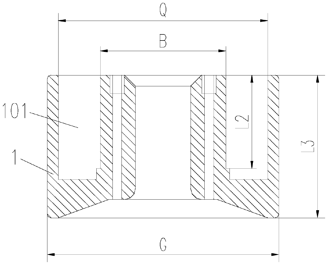 The method of installing magnetic steel in the round hole