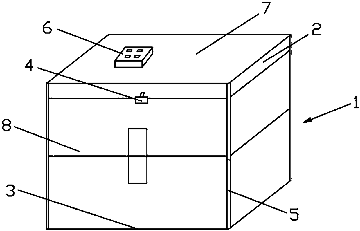 Express delivery box recyclable and adjustable in size