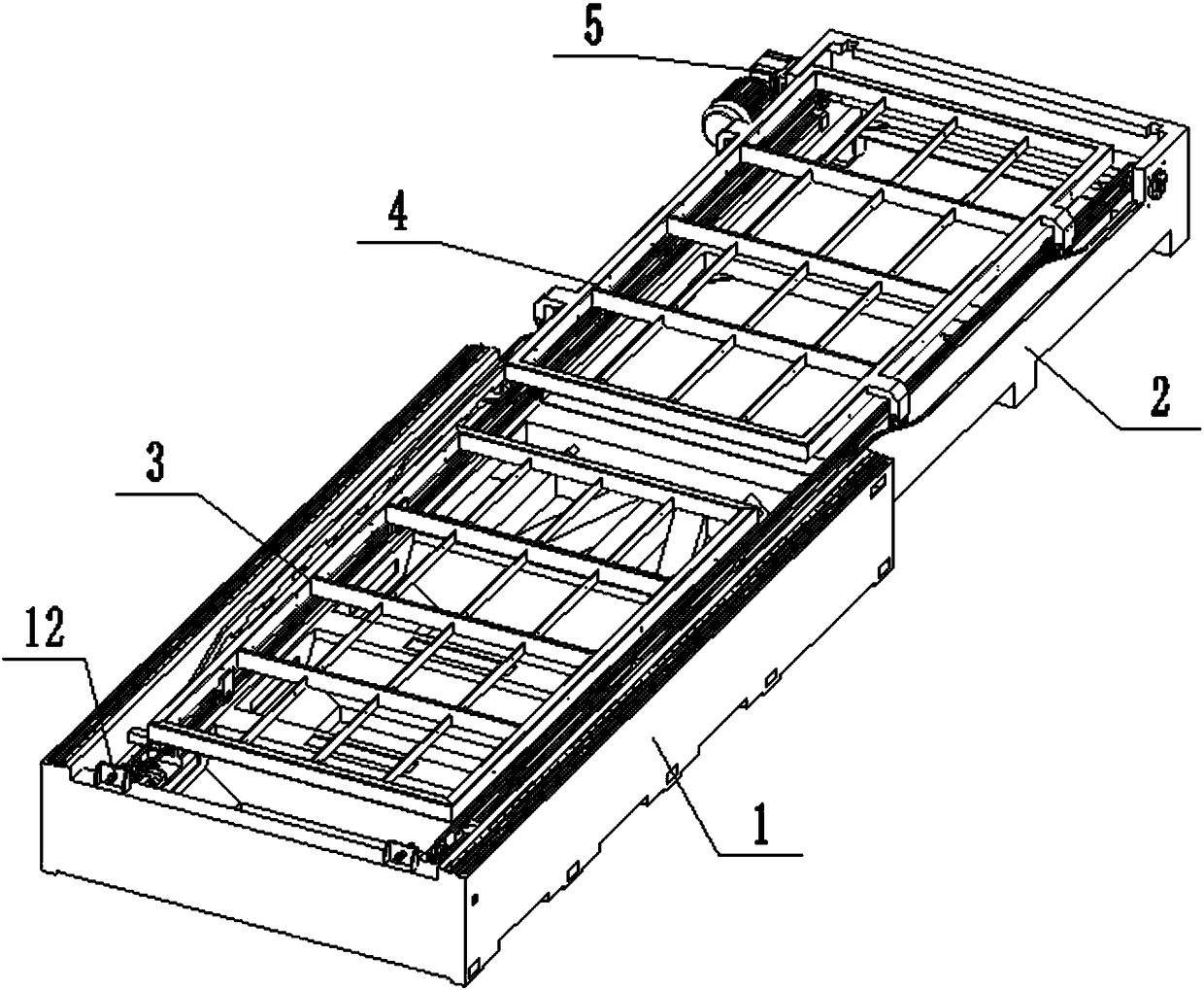 A double exchange table device for laser cutting machine