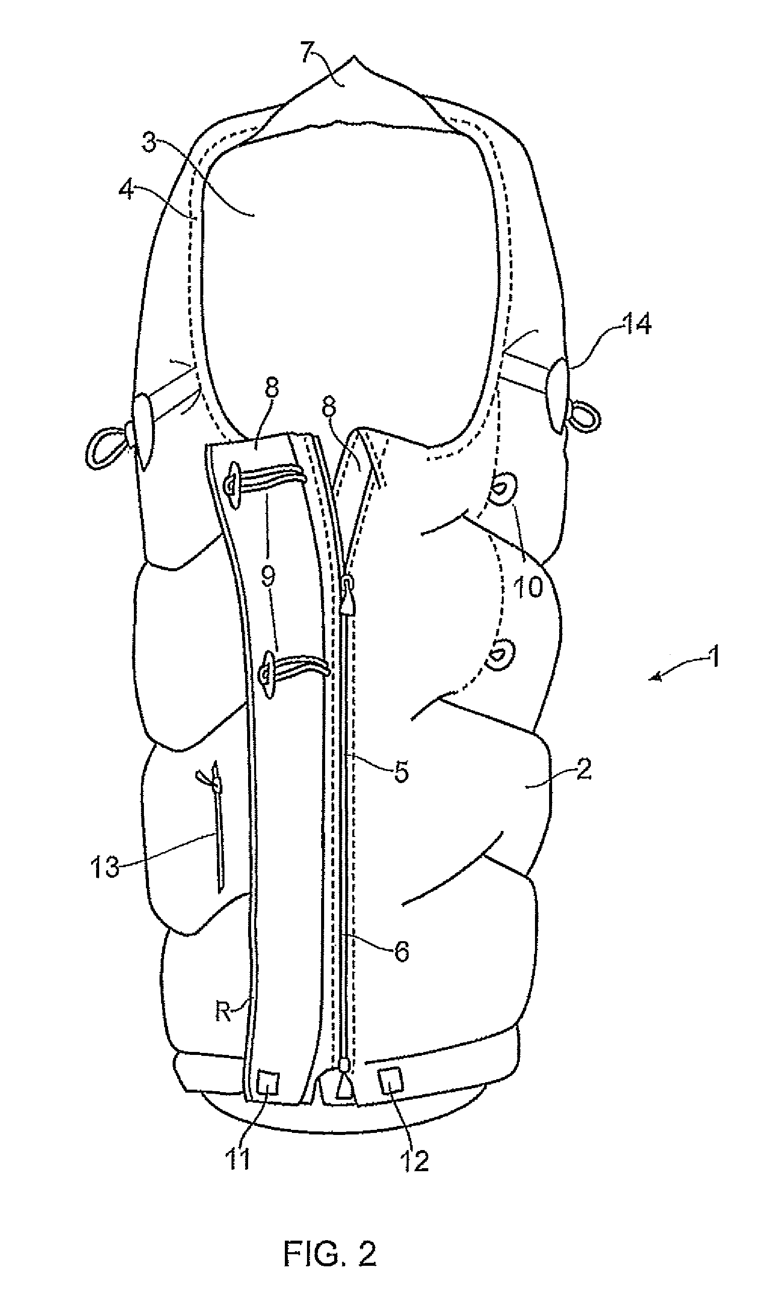 Bunting bag for children