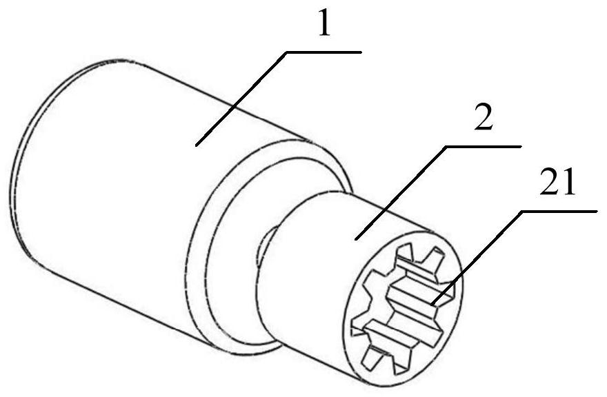 A kind of pressing and rotating part for taking out the box of noodle cake and the method for taking out the box of noodle cake