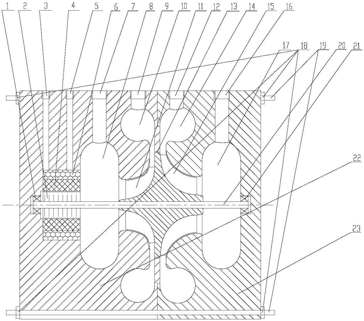 Supercritical carbon dioxide closed type circulating turbine compressor