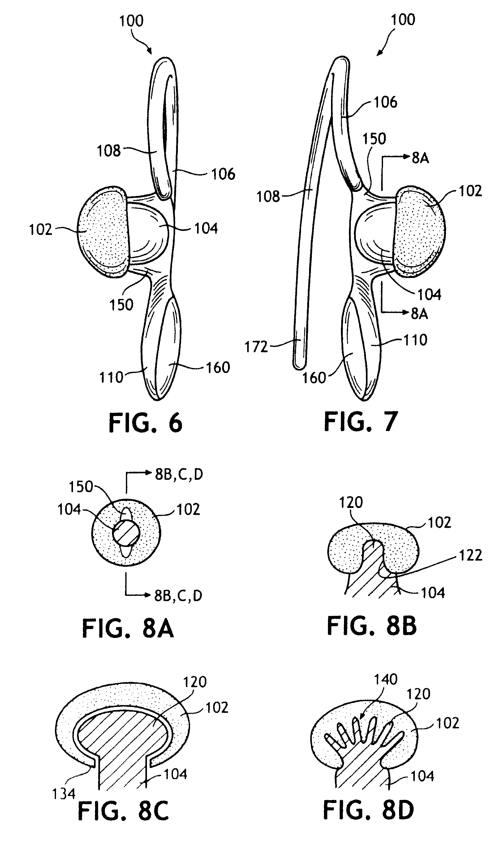 Bandless hearing protector and method