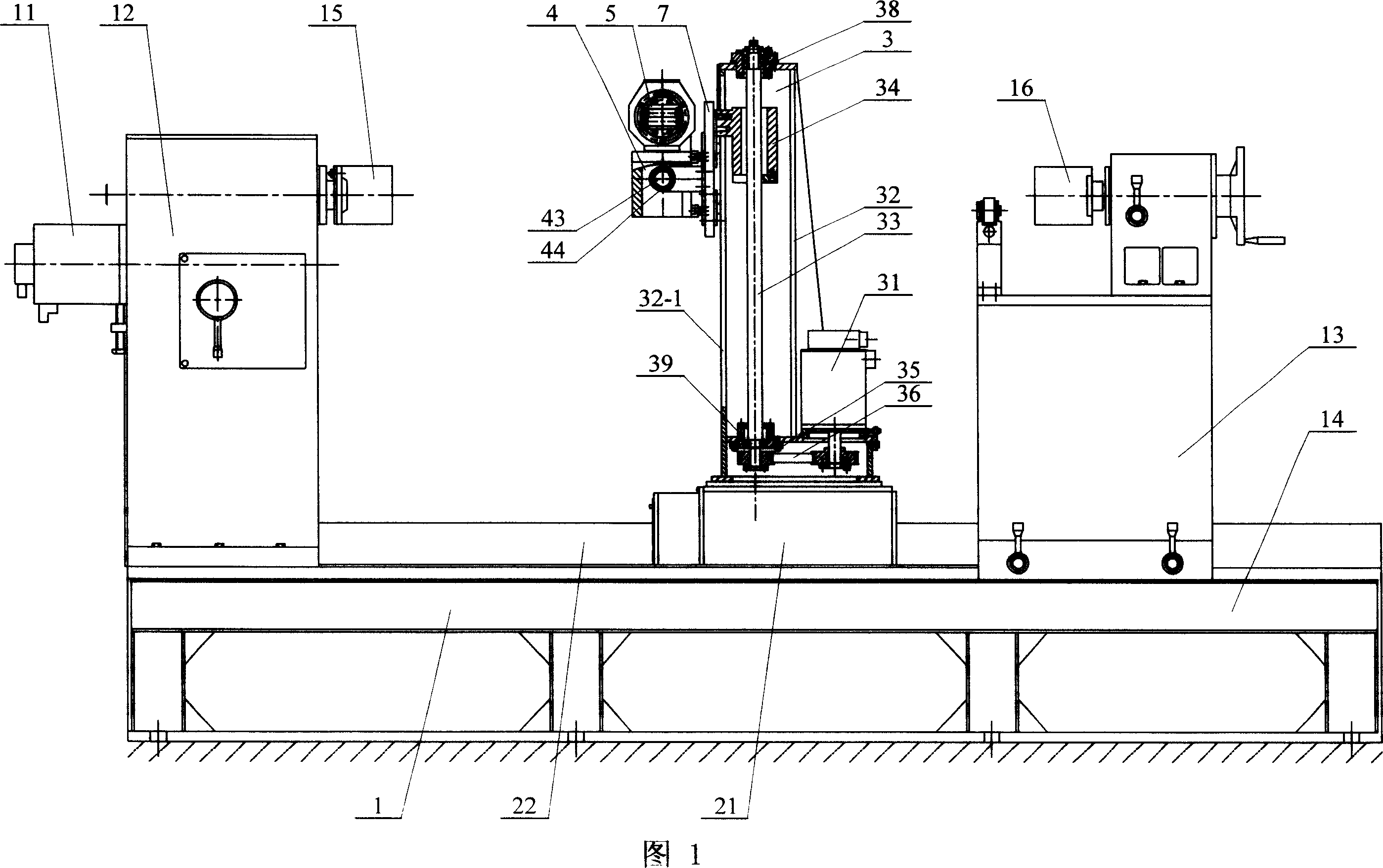 Six-coordinate linkage fibre wrapping machine