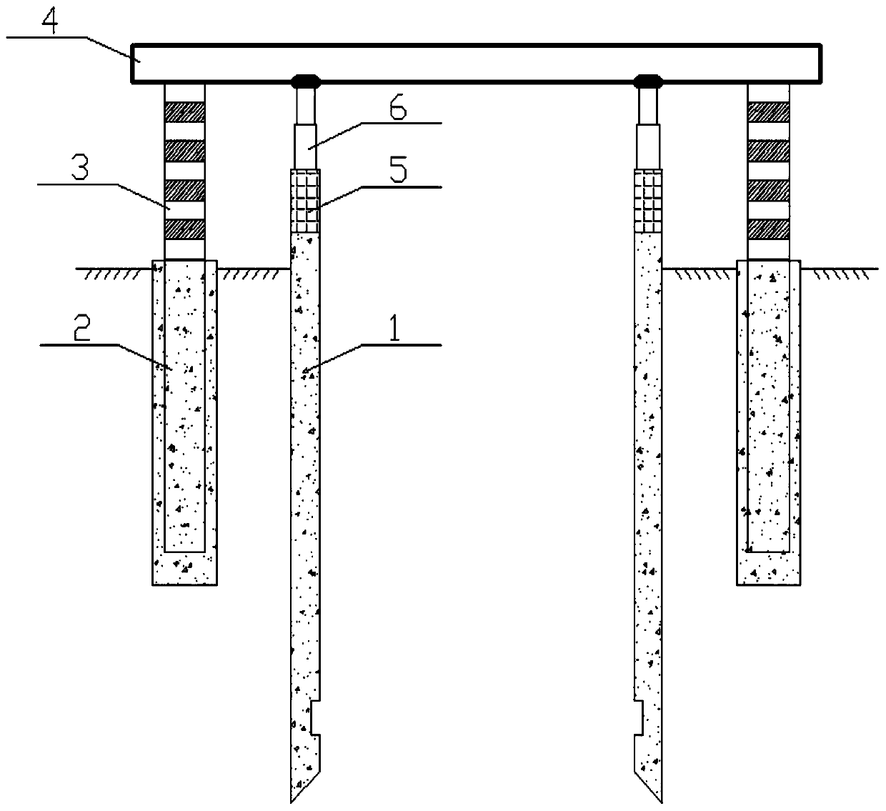 Hydrostatic hydraulic flushing and suction sinking well construction method