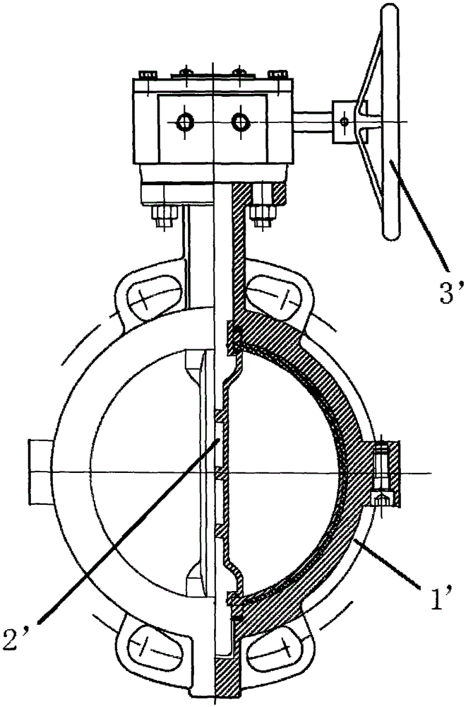 Double-scraper diaphragm butterfly valve