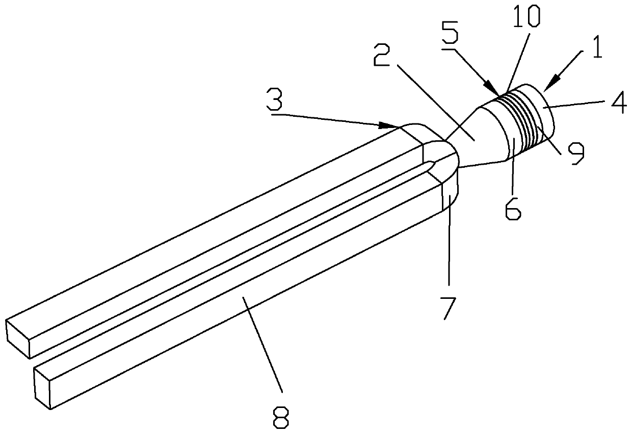 Claw type ultrasonic transducer