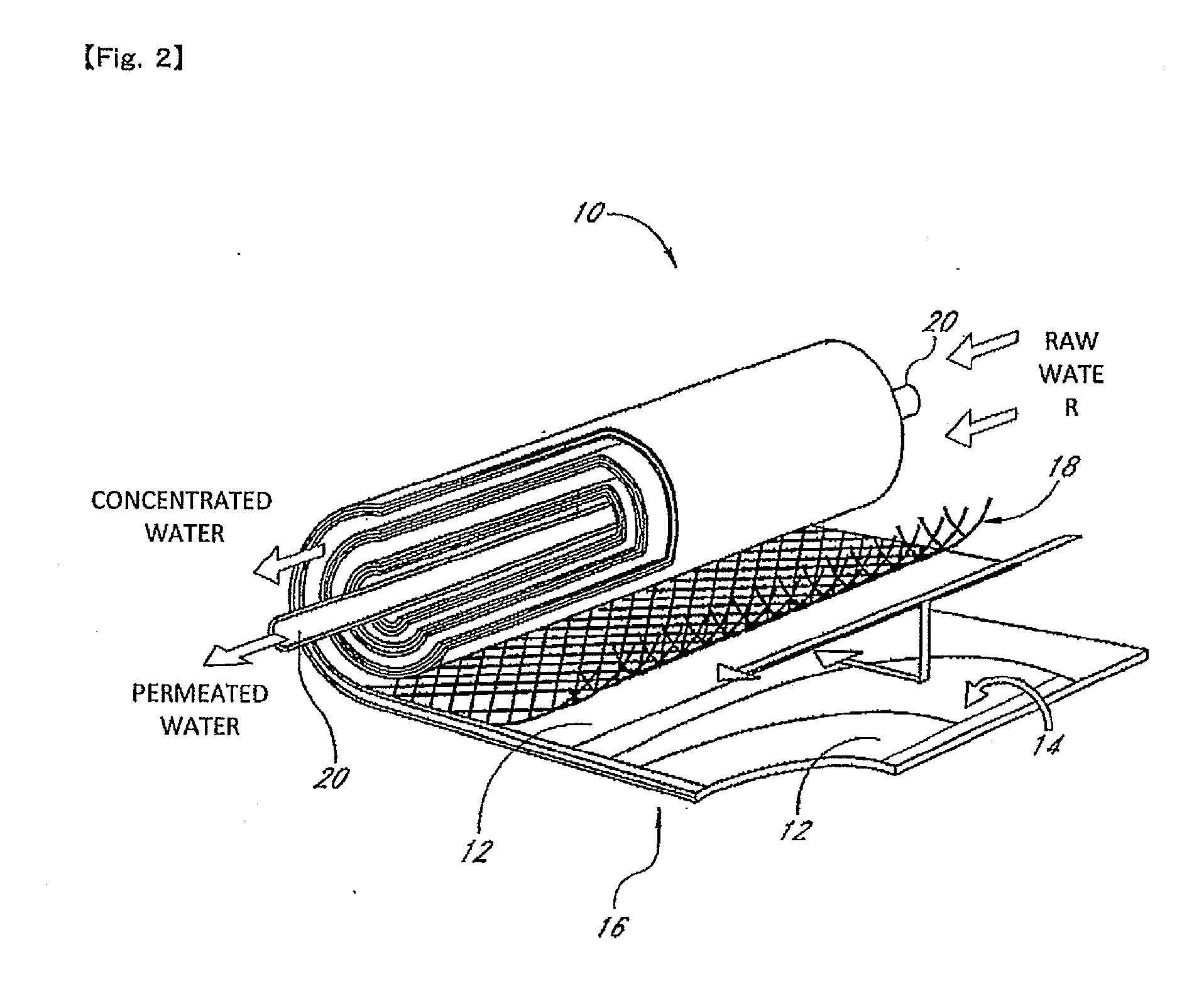 Spiral type membrane filtering device and mounting member, and membrane filtering device managing system and membrane filtering device managing method using the same