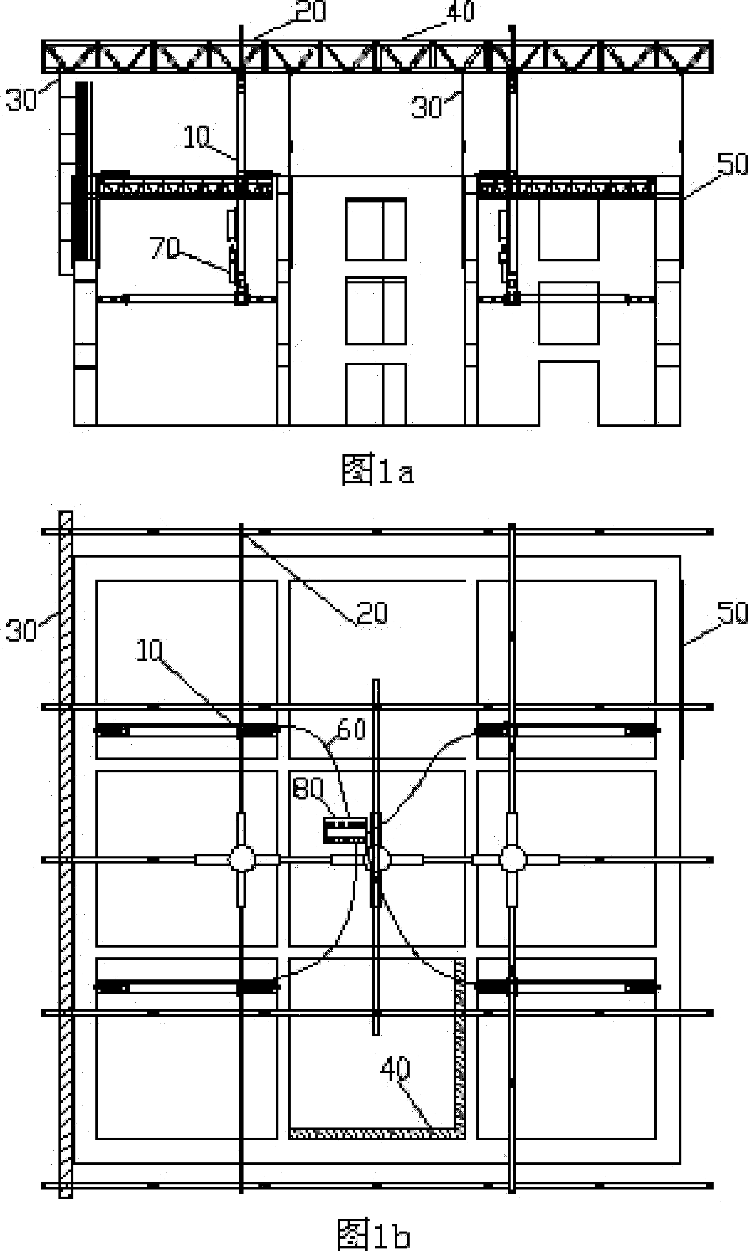 Hydraulic lifting self-ascending template system of intelligent independent unit structure