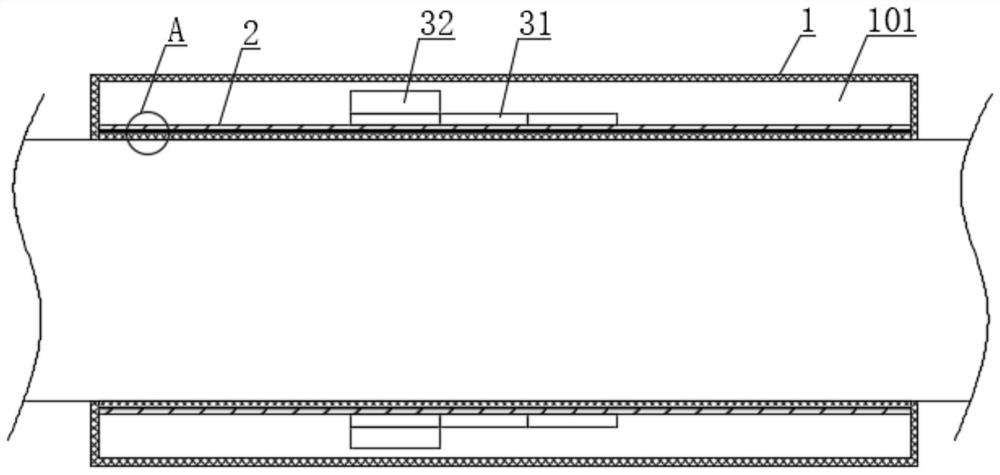 Self-heat-generation heat-storage type oil conveying pipeline anti-freezing protection device